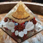 Natural Orgonite Gomti Chakra Laxmi Yantra Pyramid