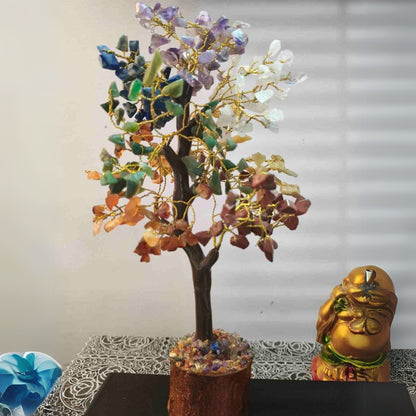 Natural Seven Chakra Crystal Tree (10-Inch)