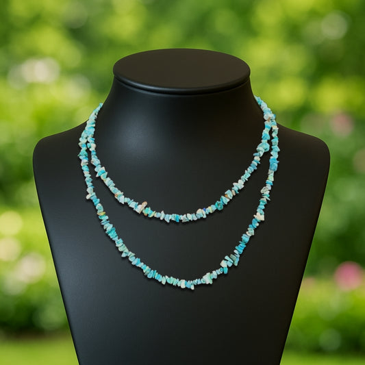 Turquoise Chips gemstone necklace