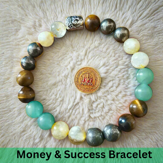 Success & Wealth Natural Crystal Bracelet
