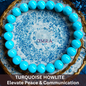 Natural Turquoise Howlite Bracelet