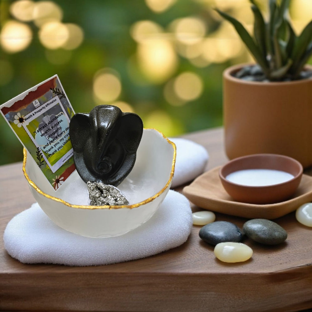 Pyrite Ganesha Wealth & Abundance Bowl Bundle