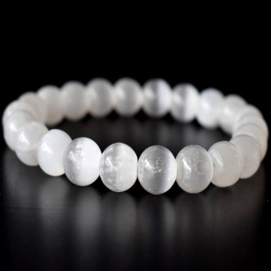 Natural Selenite Crystal Bracelet